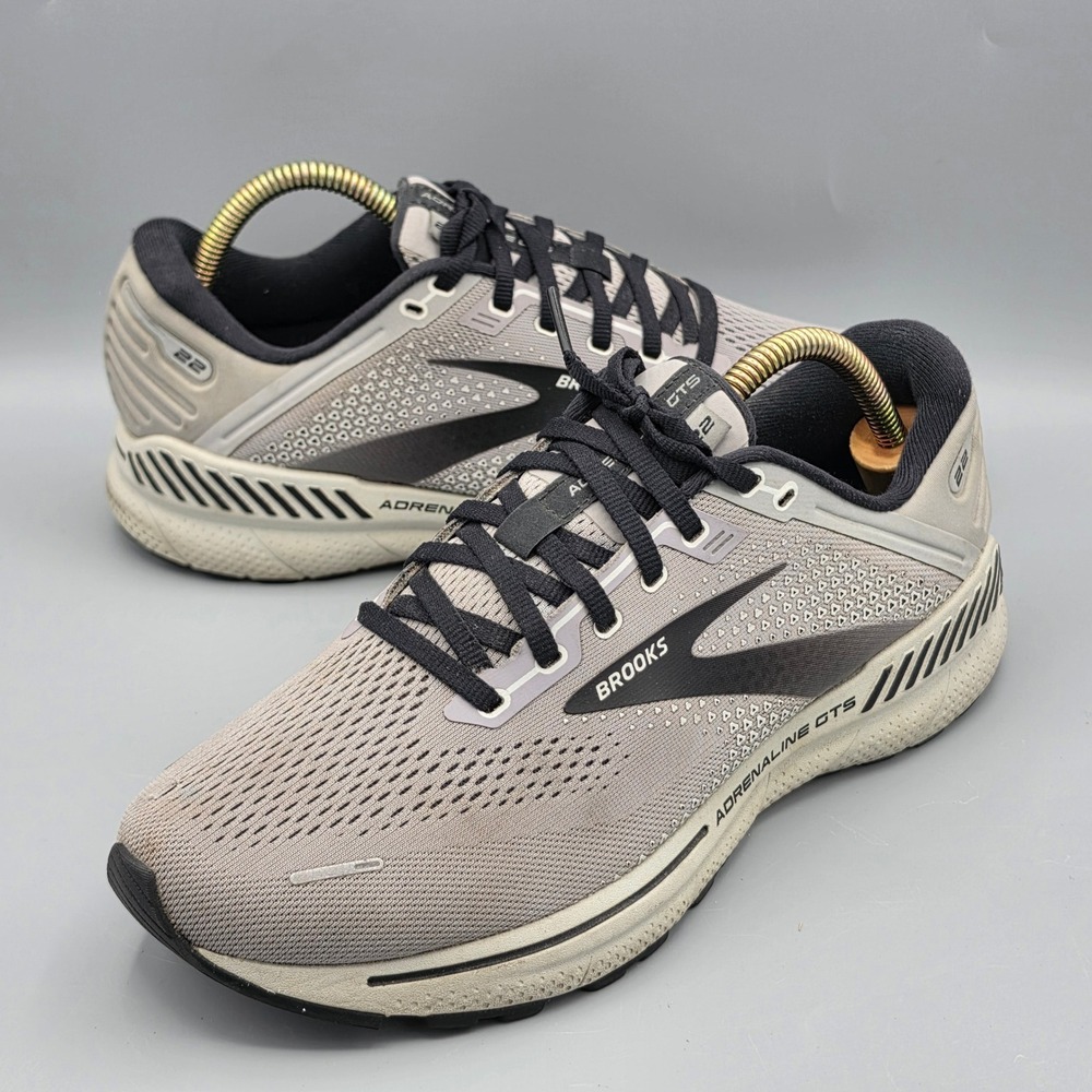 Brooks Running Shoes Mens 8.5 Wide Grey Adrenaline GTS 22 1103662E012 Sneakers